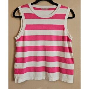 Esqualo striped size L sweater tank, very soft, vacation, cruise